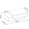 Obrazek Stolik Tokio biały 43X80X80.2 46919