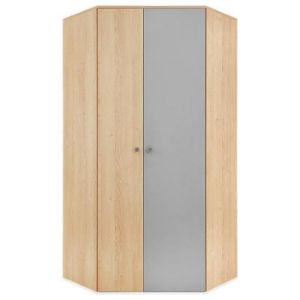 Obrazek Szafa narożna Pixel 1D PX2 Dąb biszkoptowy/biały lux/szary