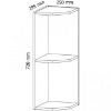 Obrazek Szafka kuchenna Gardena G25PZ grey
