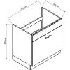 Obrazek Szafka Kuchenna Irma D80zl S/1 Zasl Zielony Mat