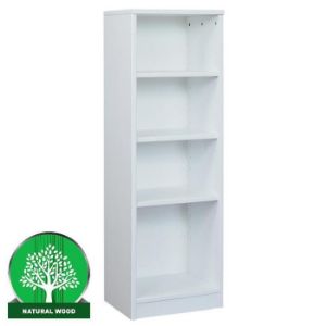 Obrazek Regał eko zabudowany niski 120 sosna bejca biała