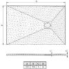 Obrazek Brodzik prostokątny Opal 120/90/2,6 czarny