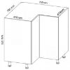 Obrazek Szafka kuchenna Gardena D90N grey