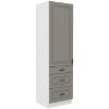 Obrazek Szafka kuchenna Stilo claygrey/biały 60dks/210 3s 1f