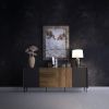 Obrazek Komoda Prestigo P6 3d3s Orzech War/San Seb/Czarny Mat