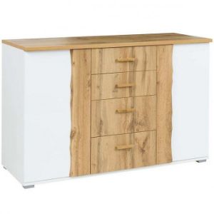 Obrazek Komoda Wood 03  130 biała/wotan