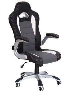 Obrazek Fotel gabinetowy Lutos czarny popiel