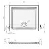 Obrazek Brodzik kwadratowy Tek 80x80x4
