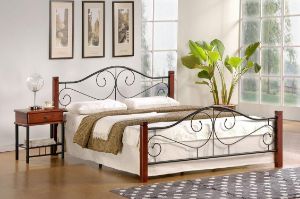 Obrazek Łóżko Hana 140 czereśnia antyczna/czarny