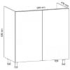 Obrazek Szafka kuchenna Gardena D80Z grey
