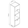 Obrazek Szafka Kuchenna Emily D60PK MV 2133 PL Dast Grey