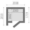 Obrazek Domek na narzędzia BRATEK 207X202