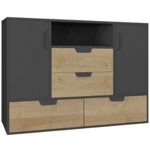 Obrazek Komoda Nano NA7 Dąb Riviera/Grafit