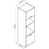 Obrazek Szafka Kuchenna Zoya D60pk Mv 2133 Pl jasny szary mat/biały