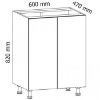 Obrazek Szafka kuchenna Gardena D60 white