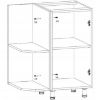 Obrazek Szafka kuchenna Gardena D25PZ grey
