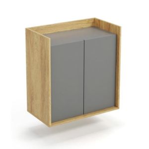 Obrazek Szafka Arka 2D hikora naturalny/szary