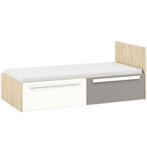 Obrazek Łóżko 17 Drop Buk Fjord/Biały/Szara Platyna