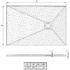 Obrazek Brodzik prostokątny Opal 170/80/2,6 czarny