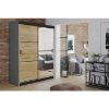 Obrazek Szafa Retro 138 2L grafit / front craft