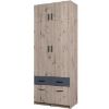 Obrazek Szafa Snow 03 2-D 4-S Wellington/Grafit 