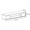 Obrazek RTV M13 Mediolan Natural Hikora 