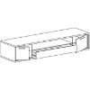 Obrazek RTV M13 Mediolan Natural Hikora 