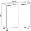 Obrazek Szafka kuchenna Gardena D80 grey