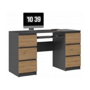 Obrazek Biurko Krister (antracyt/dąb artisan)