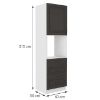 Obrazek Szafka kuchenna STILO grafit mat/biały 60dps-210 3s 1f