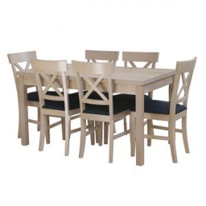 Obrazek Zestaw stół i krzesła Dawid 1+6,ST343,140X80+40,d.son,KR P01,d.son