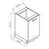 Obrazek Szafka kuchenna Max D45 Pl Granit 