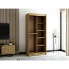 Obrazek Szafa Lamelo 2 100 Dąb Artisan/Czarny/Lustro