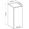 Obrazek Szafka kuchenna Eko White 30G-72 1F