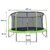 Obrazek Trampolina Comfort z drabinką 457cm zielona 