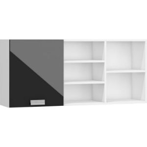 Obrazek Półka Solo (biały/czarny połysk)