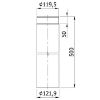 Obrazek Rura prosta RP 120/500-CZ6 szara