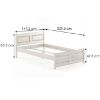 Obrazek Łóżko Buk LK109–140x200 bielony
