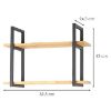 Obrazek Półka Loft 07-01 59,5/43/24,3 cm czarny