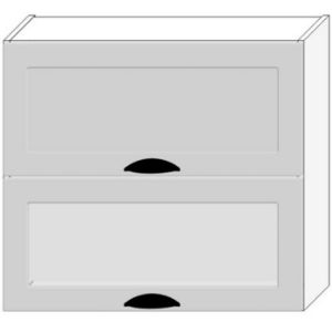 Obrazek Szafka Kuchenna Adele W80grf/2 Sd Szary Mat/Biały