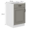 Obrazek Szafka kuchenna Stilo claygrey/biały 50d 1f 1s bb