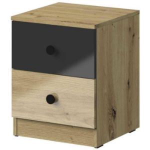 Obrazek Szafka Nocna Nero 09 Czarny Połysk