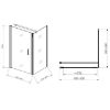 Obrazek Kabina Atena 90x90x190 czarny profil