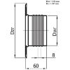 Obrazek Rozeta ROZ150-ML biała