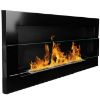 Obrazek Biokominek 900x400 czarny połysk z szybą