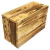 Obrazek  Skrzynka drewniana opalana "S" 32x20x14 cm 