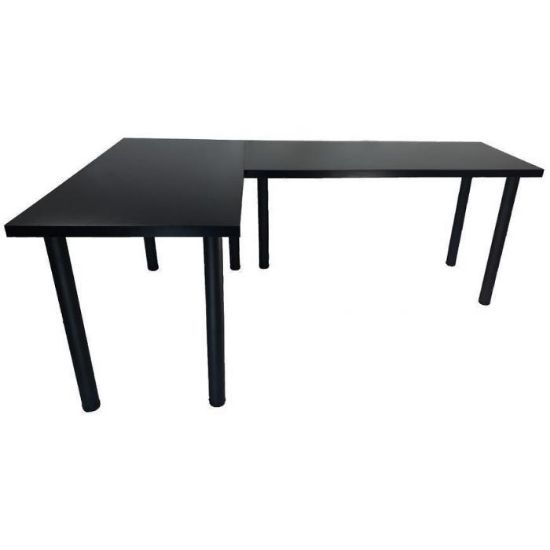 Obrazek Biurko Gamingowe Narożne 2x 136x66x18 Model 0 Czarny Low