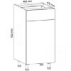 Obrazek Szafka kuchenna Gardena D40S1 grey
