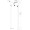 Obrazek Wieszak 102X34 HYGA08 sosna śnieżna