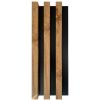 Obrazek Panel lamelowy 3D dąb wotan / czarny 41x190x2750mm